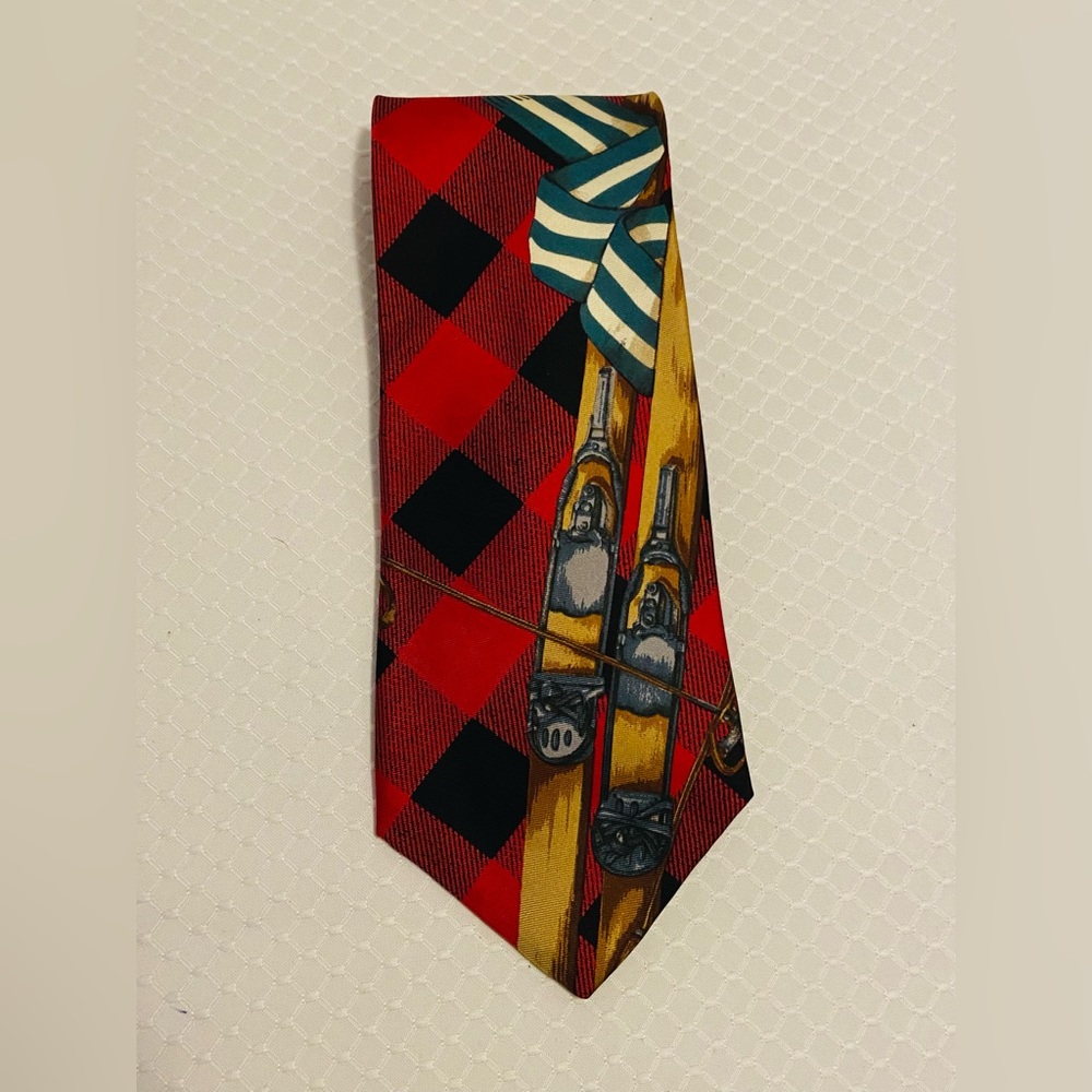 RUFF HEWN Silk Ski Neck Tie, Excellent Condition